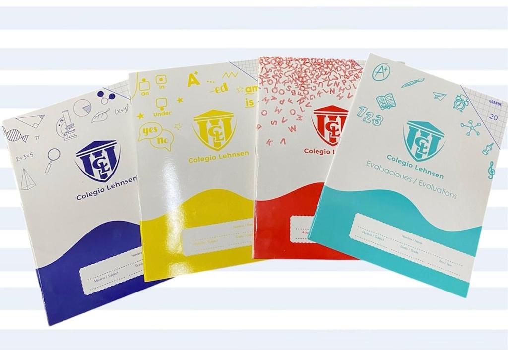 CUADERNO LINEAS 40H GRANDE (COLORES)