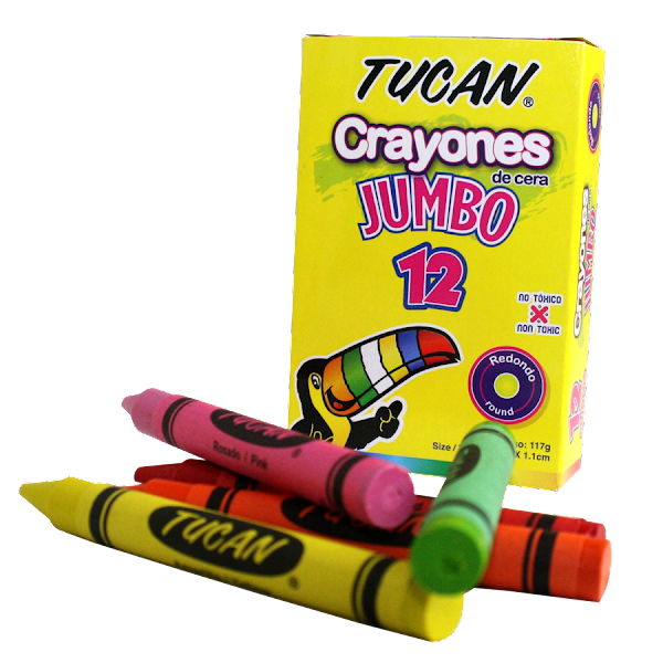 CAJA DE CRAYONES DE CERA JUMBO TRIANGULARES