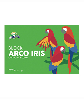 BLOCK DE PAPEL ARCO IRIS T/OFICIO